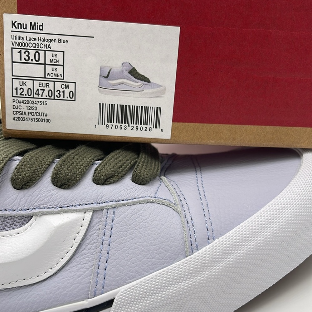 Vans Men’s Knu Mid Utility Lace Halogen Blue
VN000CQ9CHA Sneakers - Picture 16 of 16
